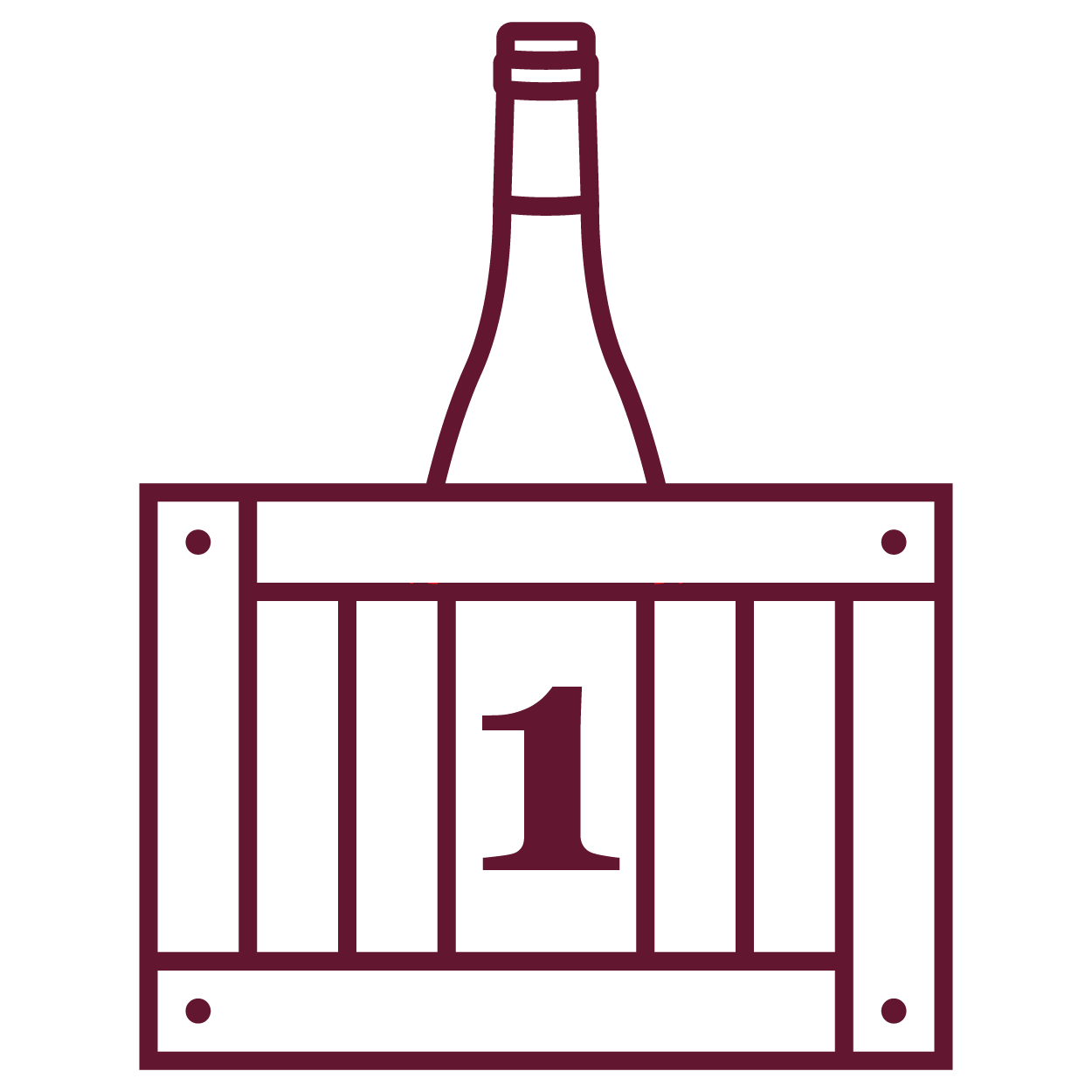 Caja madera 1 botella